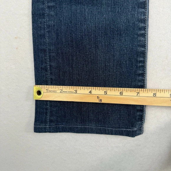 7 For All Mankind Bootcut Crop* Jeans Womens Size 28 Dark Blue Low Rise - Picture 12 of 14
